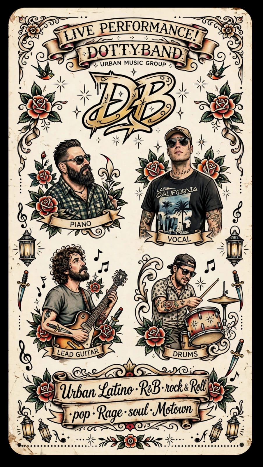 DOTTY BAND promotional flyer