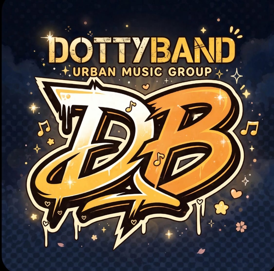 DOTTY BAND vierkant logo